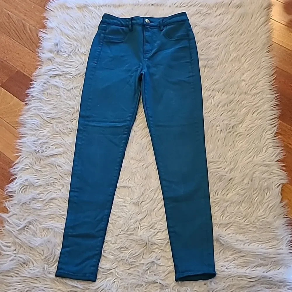 American‎ eagle outfitters teal cky high jegging size 2
